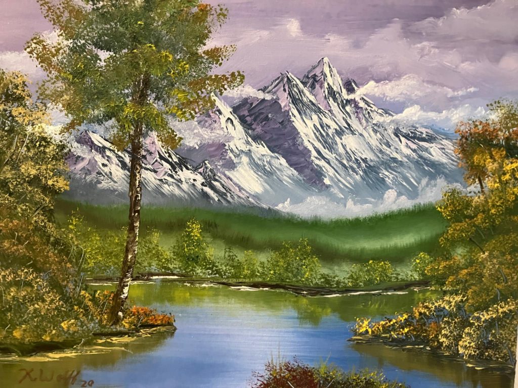 Paint Like Bob Ross - Mountain River