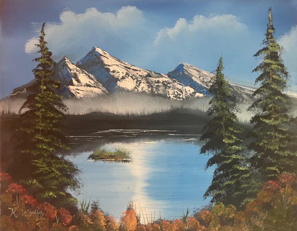 Paint Like Bob Ross - Autumn Mountain
